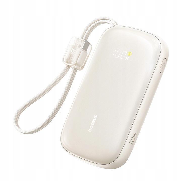Baseus EnerFill FC21 Qpow 3 Ultra 20000mAh 22.5W Powerbank with Display and Cable Included - Beige - 20000 mAh