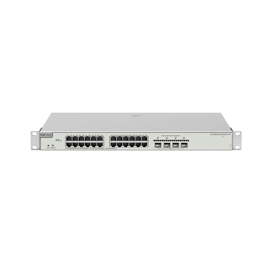 Netværksswitch Ruijie RG-NBS5200-24GT4XS-P-V2 - 24-port PoE+ L3