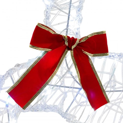 Julerensdyr med LED 4 stk. - kold hvid, 43 x 19 x 65 cm