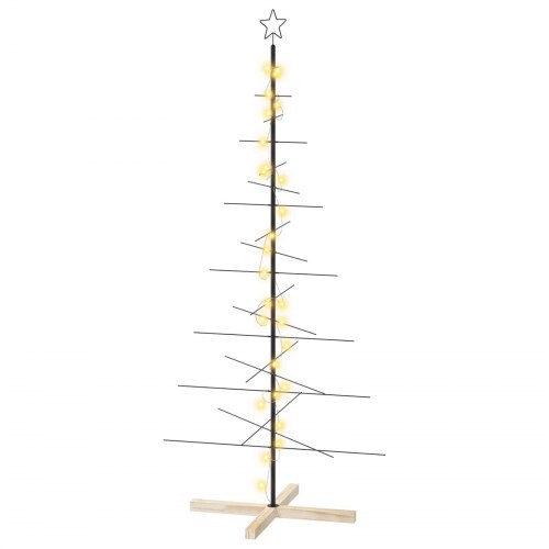 Metal juletræ KUOPIO 180 cm - sort/varm hvid