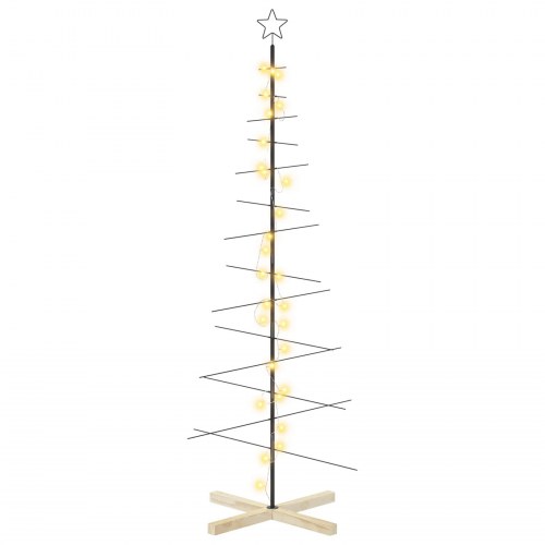 Metal juletræ KUOPIO 180 cm - sort/varm hvid