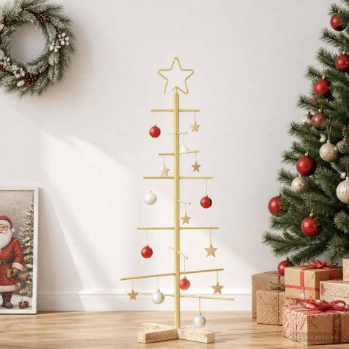 Metal juletræ KUOPIO 90 cm - guld