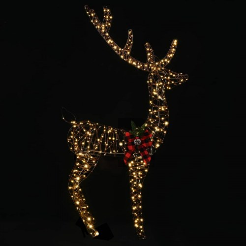 3D-julerensdyr LOVIISA med 560 LED'er - varm hvid