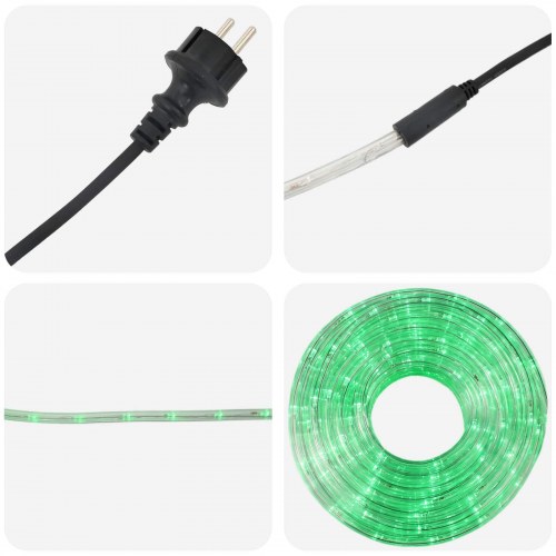 LED-lysslange til jul 10 m 240 LED - grøn