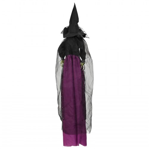 Hængende halloween-heks SPOOKA - lilla 30 x 133 cm