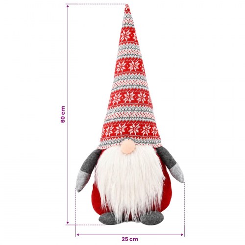 Julenissefigur rød 60 cm