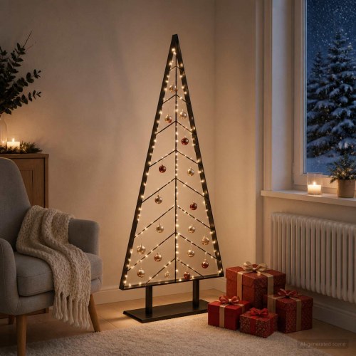 Metaljuletræ KUOPIO 150 cm - sort