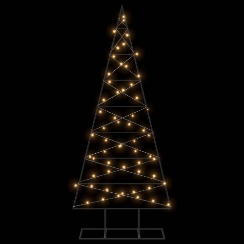 Juletræ i metal KUOPIO 150 cm med LED - sort