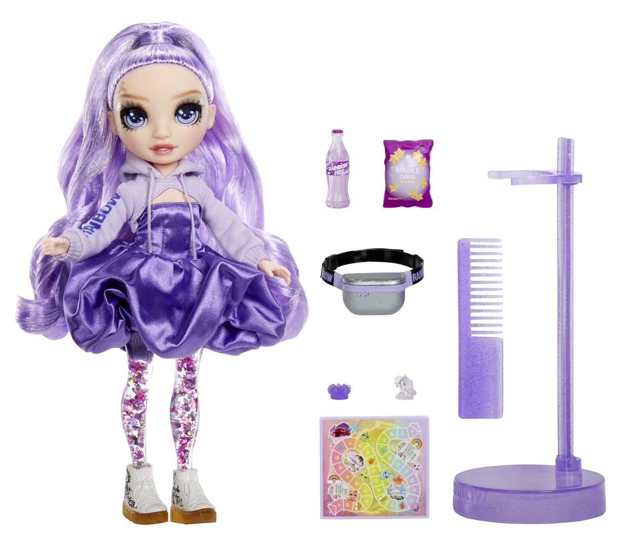 Rainbow High Sparkle & Shine Fashion Dolls- Viola (Purple), Mode dukke, Pige, 4 År, Dreng/Pige, 280 mm, Flerfarvet