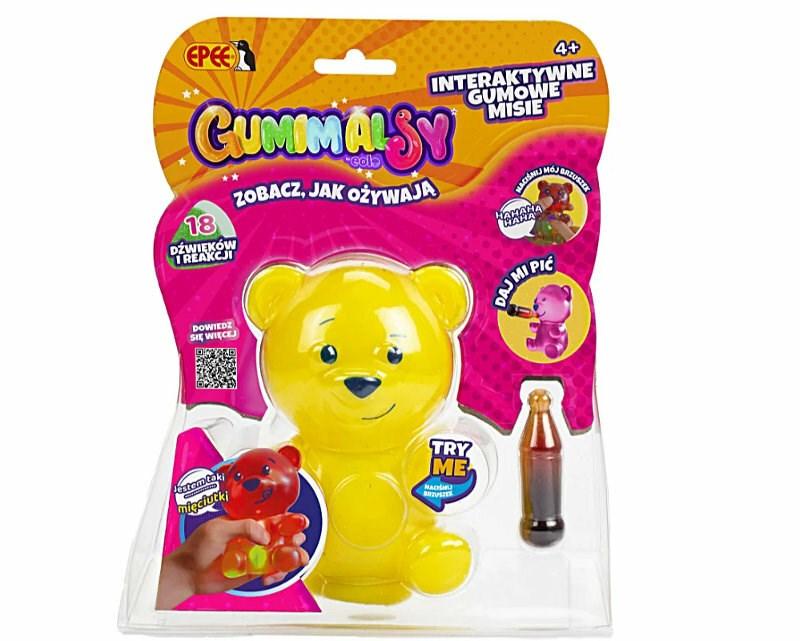 Interaktiv gummibamse EPEE Gumimalsy Gold - gul