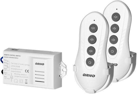 Trådløs lysstyring ORNO OR-GB-448 med 2 fjernbetjeninger
