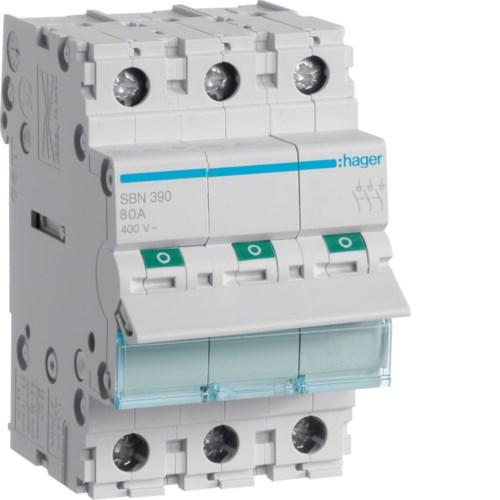 Kredsløbsafbryder Hager SBN390 - 3-polet