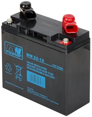 AGM-batteri MW Power MW 22-12 12 V 22 Ah
