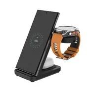 3-i-1 trådløs oplader Fixed Powerstation til Garmin, Qi, 18 W - sort