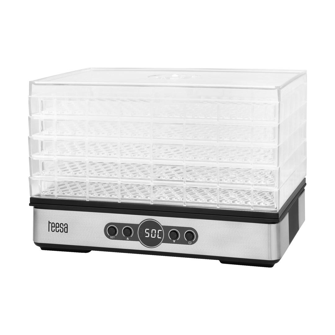 Grybų, daržovių, vaisių džiovyklė, 400 W, 5 sietai, ekranas, konvekcija, TEESA