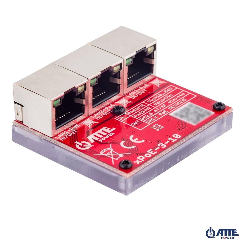 3-port PoE-switch Atte xPoE-3-10
