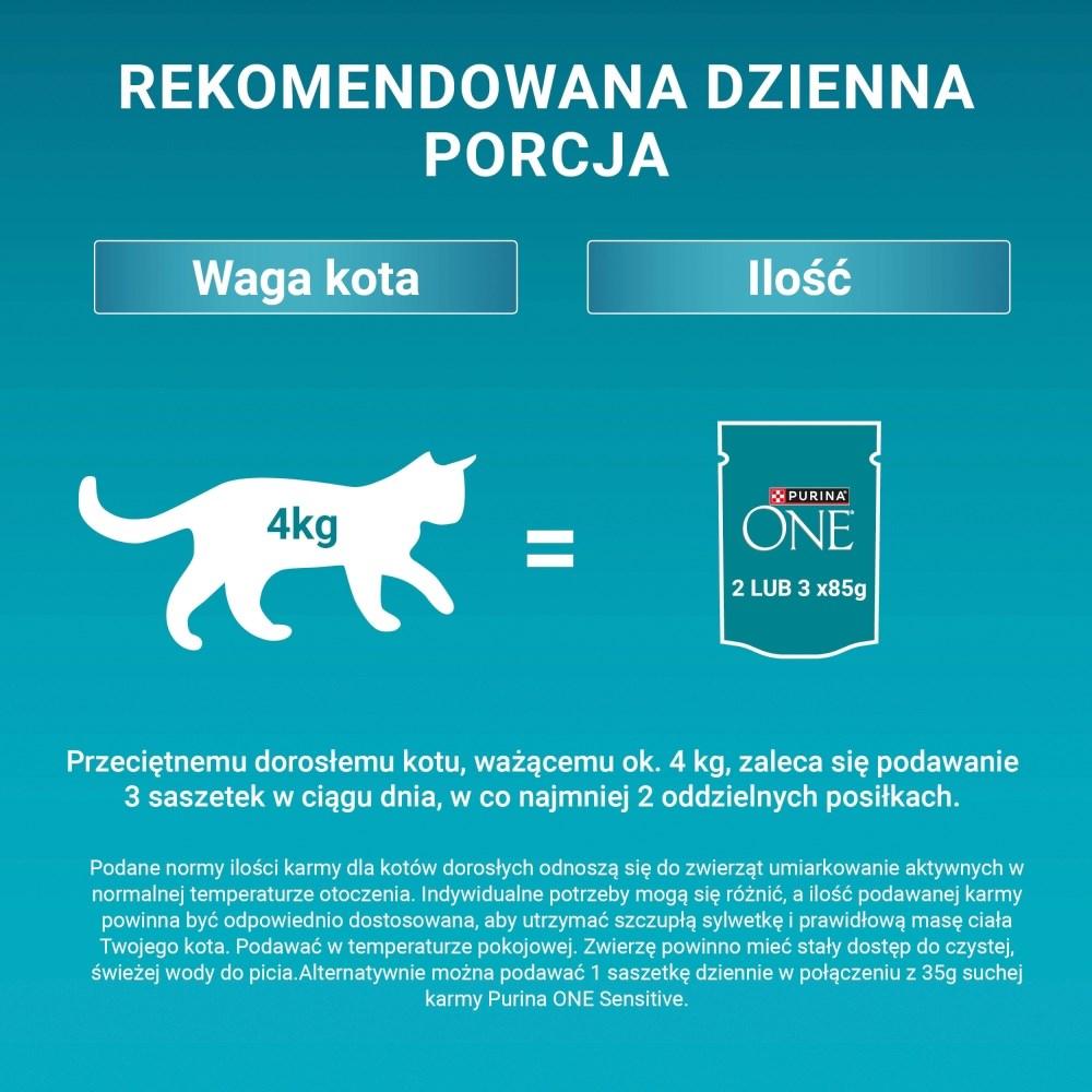 Vådfoder til steriliserede voksne katte Purina ONE Sterilcat - 60 x 85 g