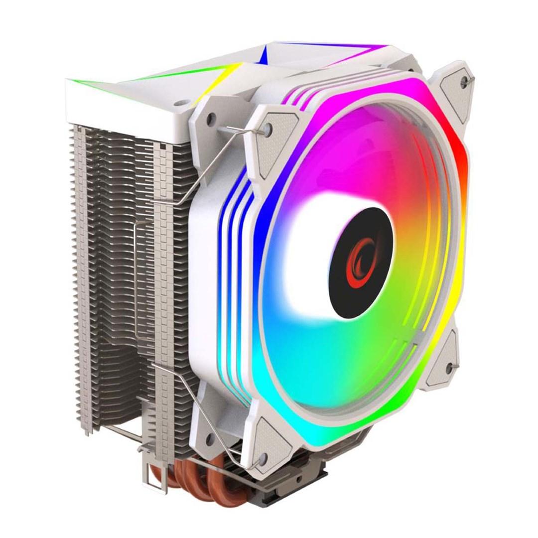 Rampage OCTAGONC50 White CPU-køler 120 mm ARGB PWM til LGA1700/AM5