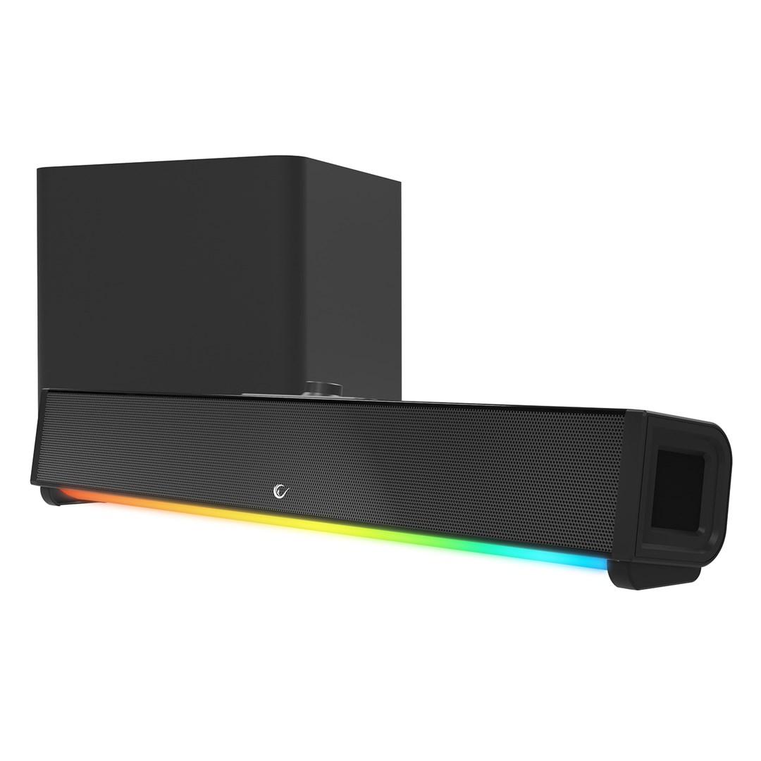 Soundbar RAMPAGE RM-1 Soundwave Plus med subwoofer - sort