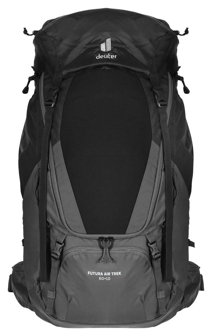 Deuter Futura Air Trek, Top, Bjergbestigning, Sort, Unisex, Polyamid, Polyethersulfon (PES), Sidelomme