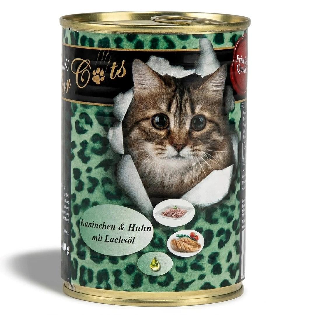 Vådfoder til katte O'Canis kanin og kylling med lakseolie - 400 g