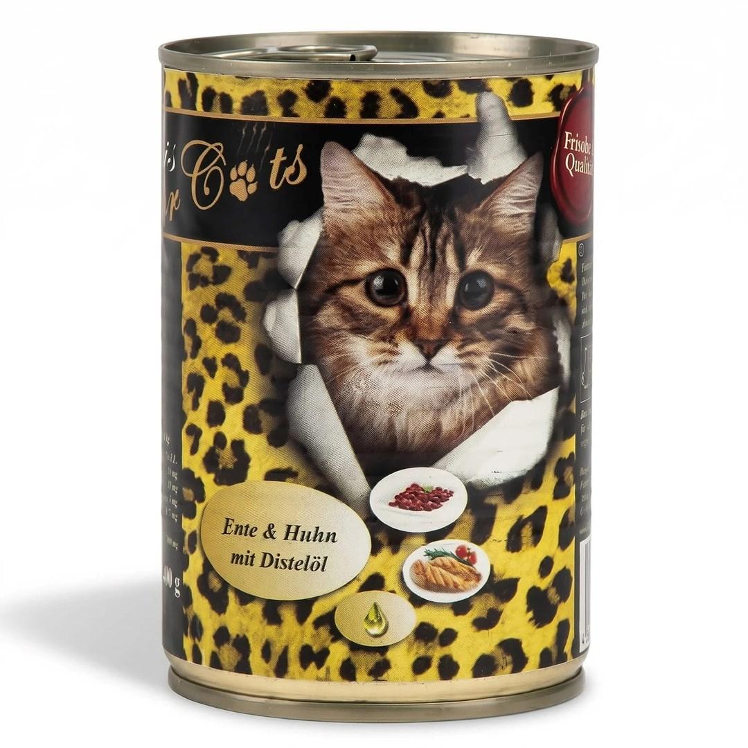 Vådfoder til katte O'Canis kylling og and med tidselolie - 400 g