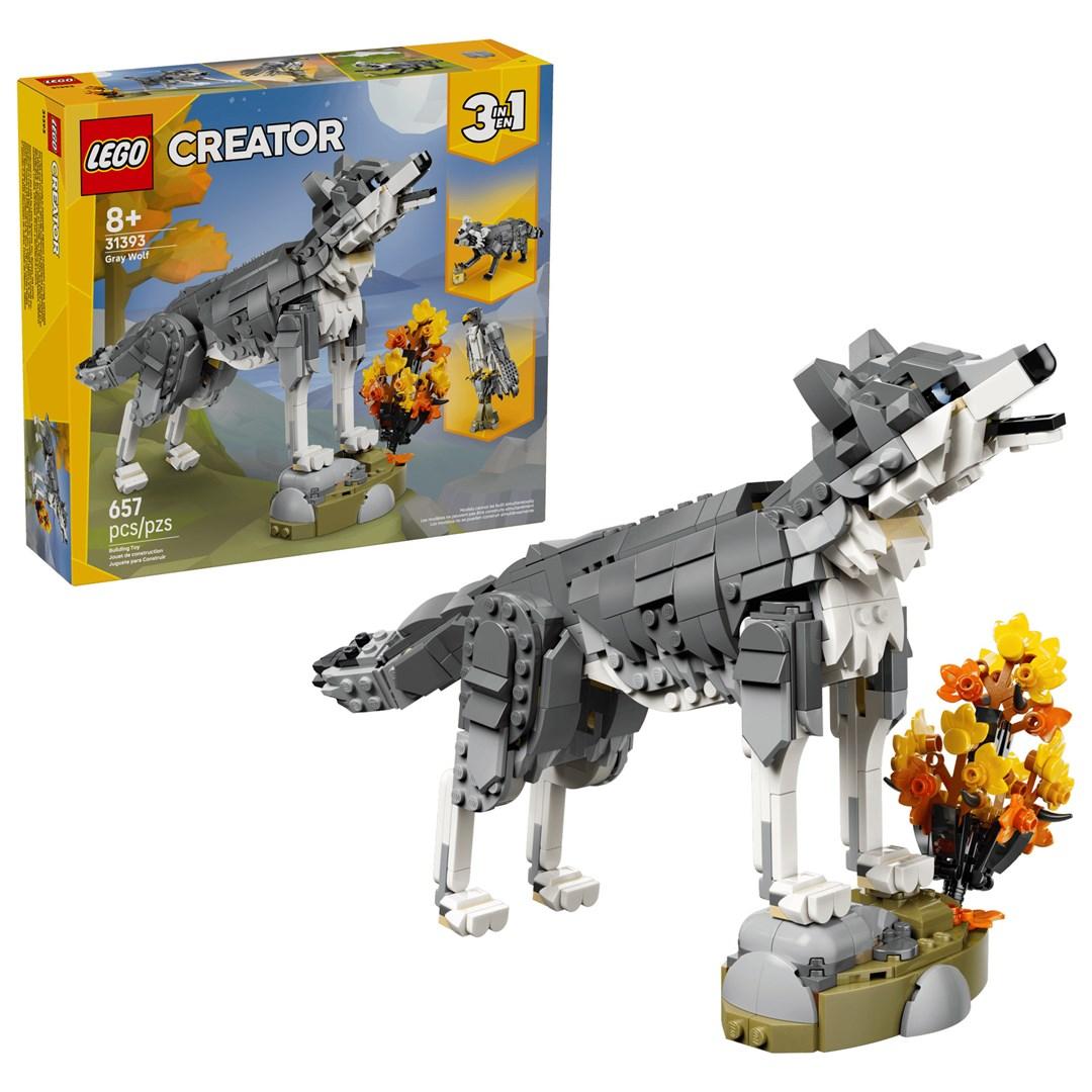 LEGO Creator 3-i-1 31393 - Skovens dyr: Grå ulv - GEEKD.dk