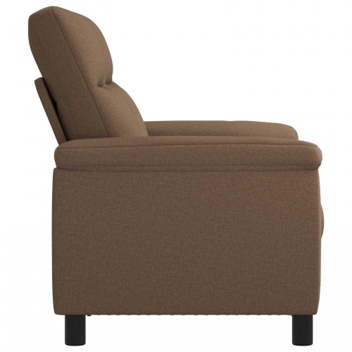 2-personers sofa brun stof 178 x 90 x 95 cm