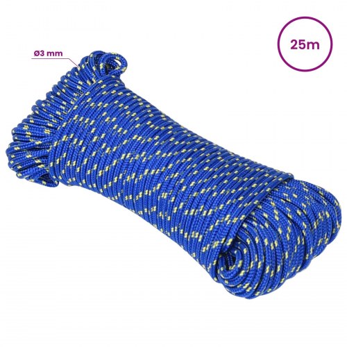 Universaltov 3 mm 25 m - blå PP