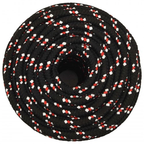 Universaltov 12 mm 25 m - sort/rød PP