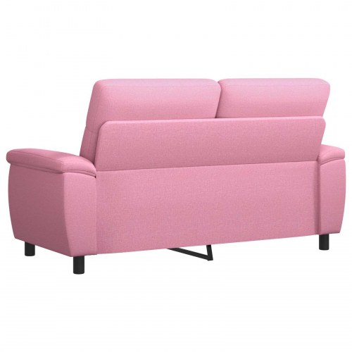 2-personers sofa i lyserødt stof - 178 x 90 x 95 cm