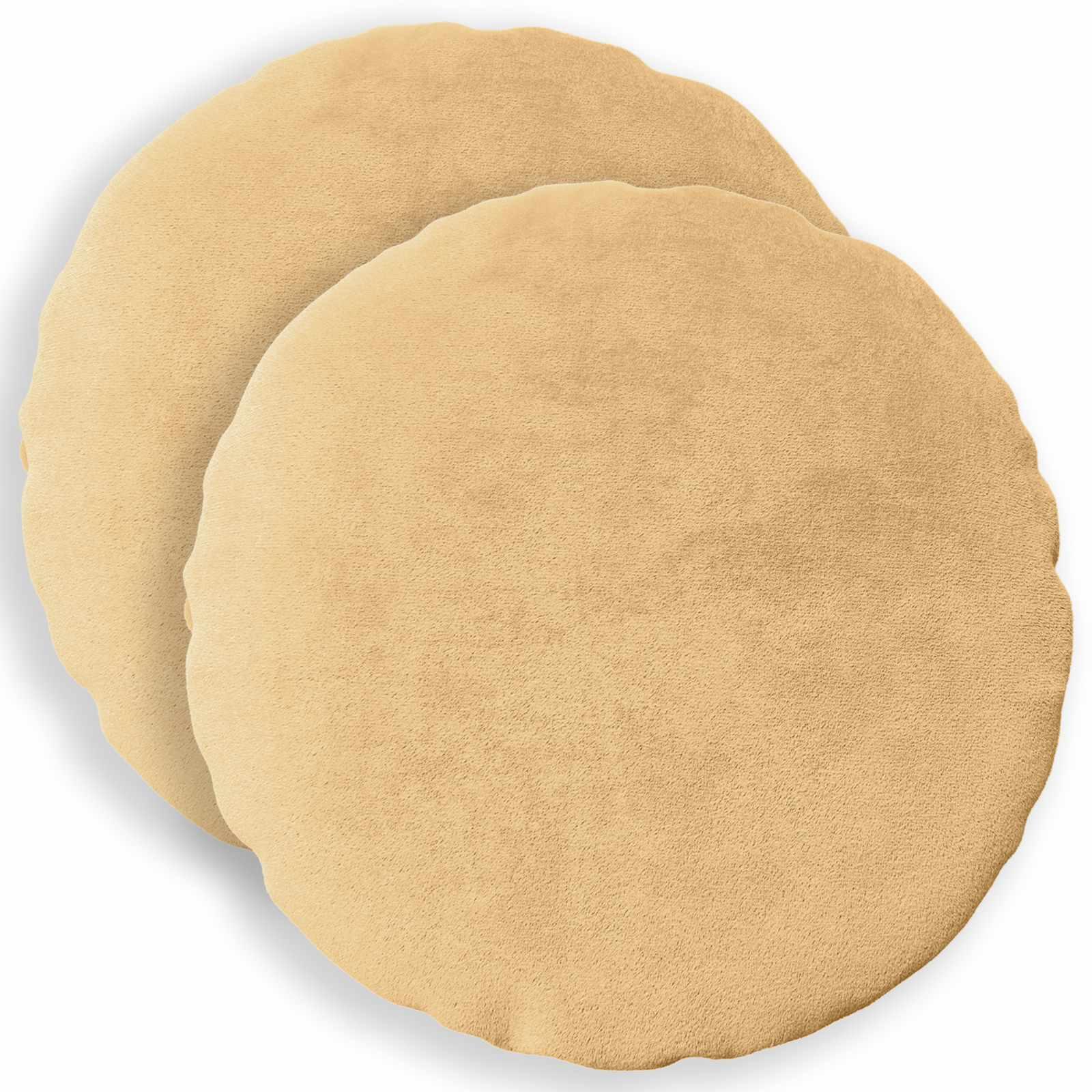 vidaXL Pudebetræk 2 stk. HEERLEN Gråbrun Dia. 40 cm Flannel