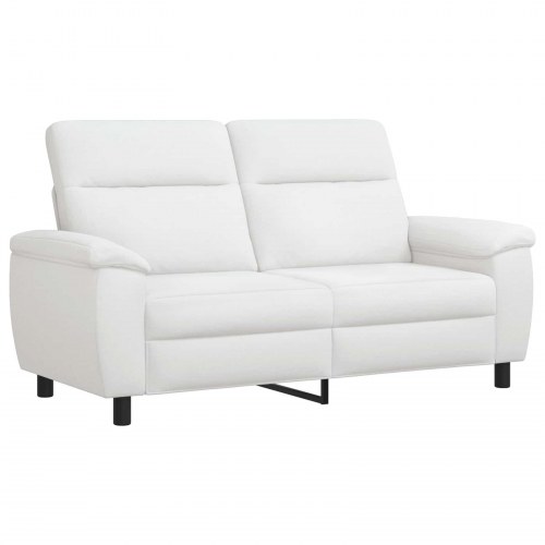 2-personers sofa i hvidt stof - 178 x 90 x 95 cm