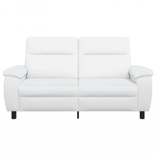 2-personers sofa i hvidt stof - 178 x 90 x 95 cm