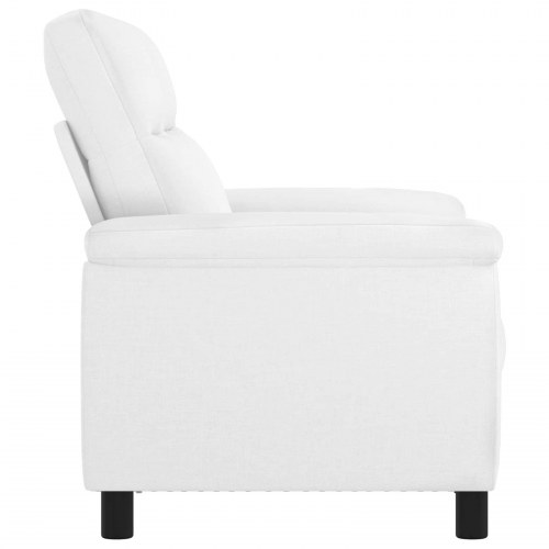 2-personers sofa i hvidt stof - 178 x 90 x 95 cm