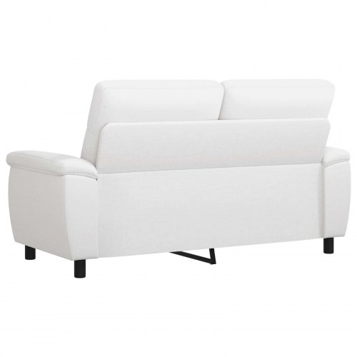2-personers sofa i hvidt stof - 178 x 90 x 95 cm