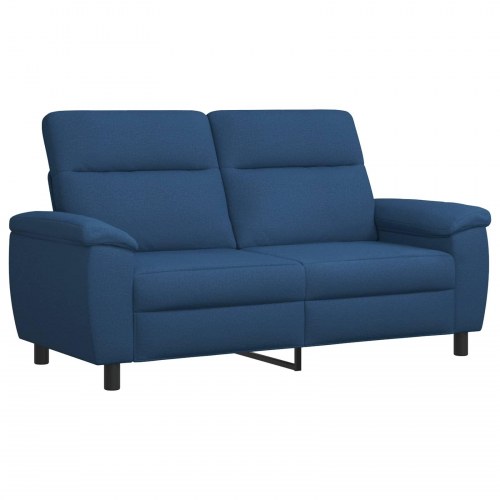2-personers sofa i blå polyester - 178 x 90 x 95 cm