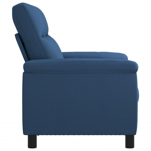 2-personers sofa i blå polyester - 178 x 90 x 95 cm