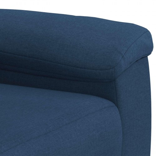 2-personers sofa i blå polyester - 178 x 90 x 95 cm