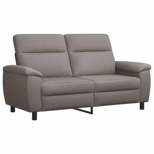 2-personers sofa gråbrun stof - 178 x 90 x 95 cm