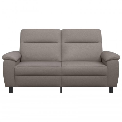 2-personers sofa gråbrun stof - 178 x 90 x 95 cm