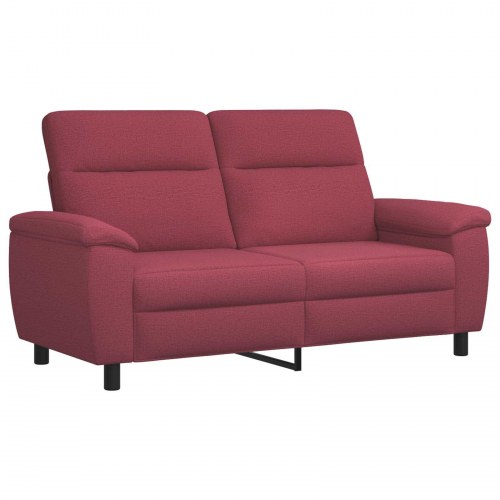 2-personers sofa i stof - vinrød, 178 x 90 x 95 cm