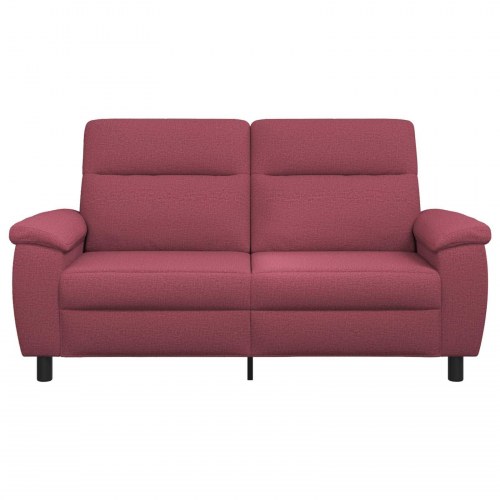 2-personers sofa i stof - vinrød, 178 x 90 x 95 cm