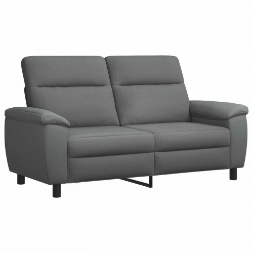 2-personers sofa i mørkegrå stof - 178 x 90 x 95 cm