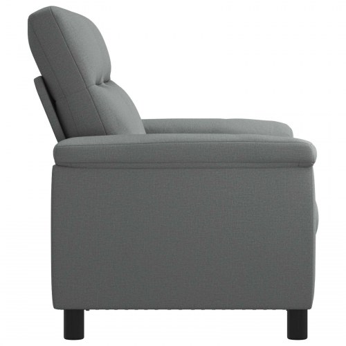 2-personers sofa i mørkegrå stof - 178 x 90 x 95 cm