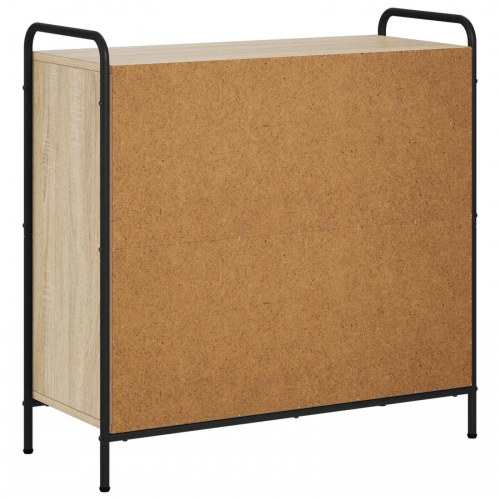 Bogskab i sonoma-eg 80 x 33 x 80 cm
