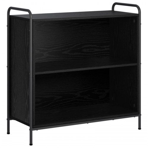 Bogskab i sort eg - 80 x 33 x 80 cm