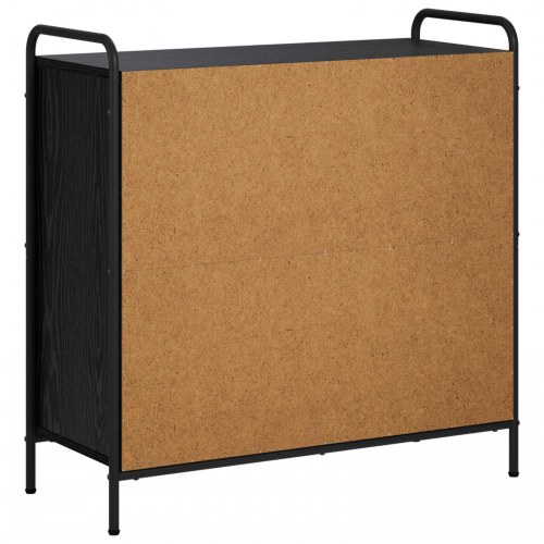 Bogskab i sort eg - 80 x 33 x 80 cm