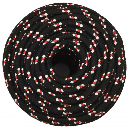 Universaltov 14 mm 25 m - sort og rød PP