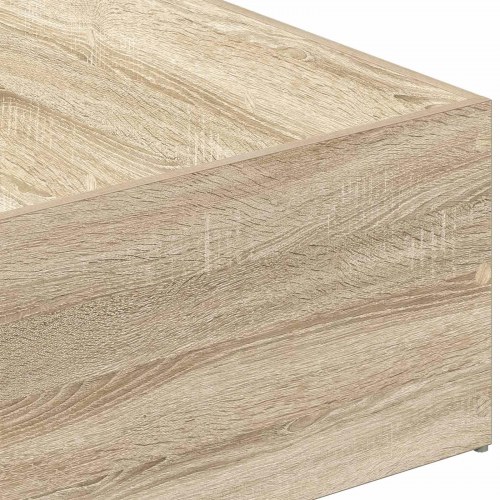 Sengeomkransning til justerbar sengebund 100 x 190 cm - Sonoma-eg
